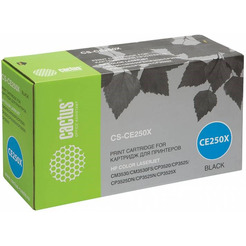 Картридж лазерный Cactus CS-CE250X CE250X черный (10500стр.) для HP CLJ CP3525/CM3530