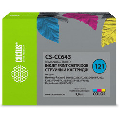 Картридж струйный Cactus CS-CC643 №121 (многоцветный)