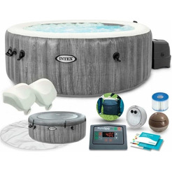 Бассейн Intex Bubble Massage Deluxe 28440 (196x71) с джакузи
