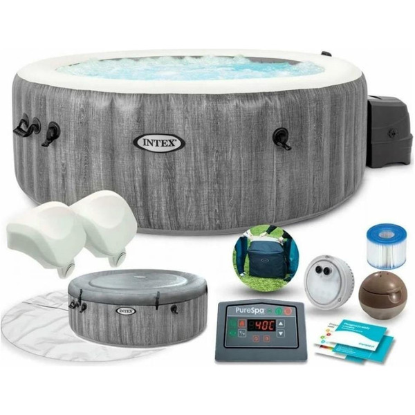Бассейн Intex Bubble Massage Deluxe 28440 (196x71) с джакузи