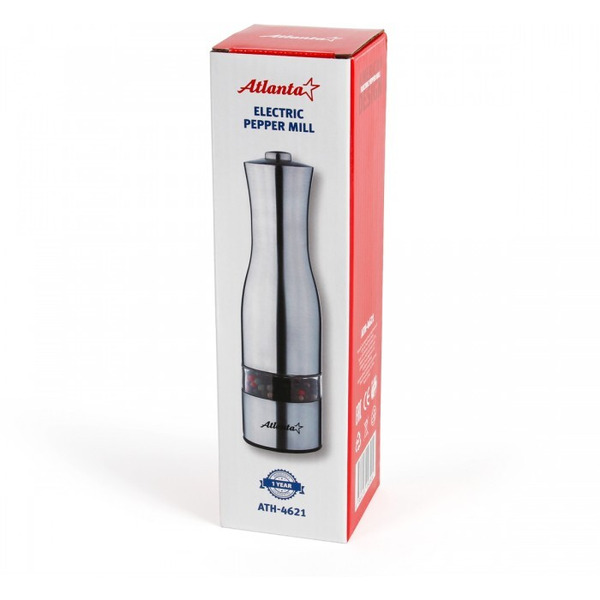 Мельница электрическая для специй Atlanta ATH-4621 (silver)