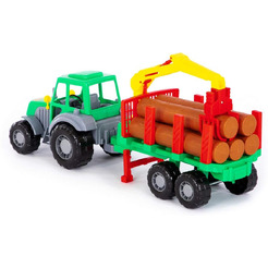 Трактор Полесье Алтай трактор с полуприцепом-лесовозом 35370