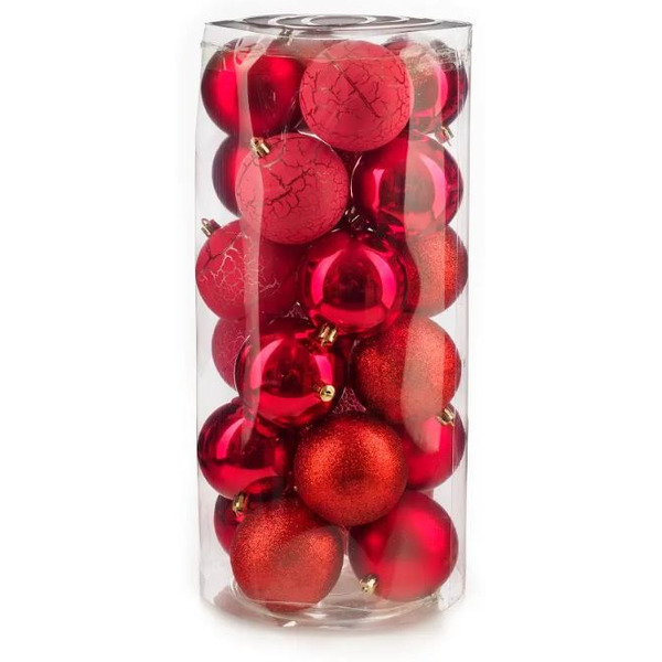 Набор новогодних шаров Ausini VT25-04021-3