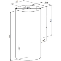 Вытяжка Akpo Balmera eco wk-4 (золото)