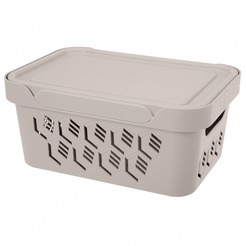 Ящик для хранения Бытпласт Econova Deluxe 4.6 л 433205534 (светло-бежевый)