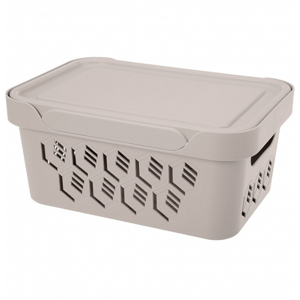 Ящик для хранения Бытпласт Econova Deluxe 4.6 л 433205534 (светло-бежевый)