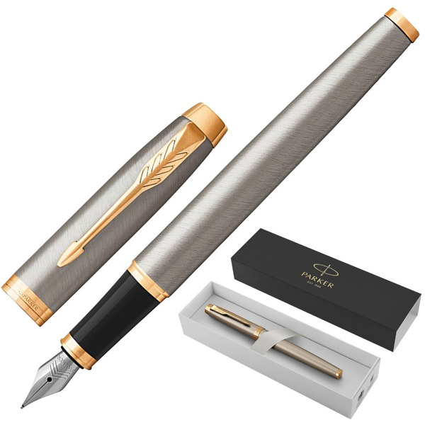 Ручка перьевая "IM Core Brushed Metal GT" PARKER 142540 / 1931649