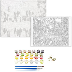 Картина по номерам ОСТРОВ СОКРОВИЩ «Горное озеро» 662462