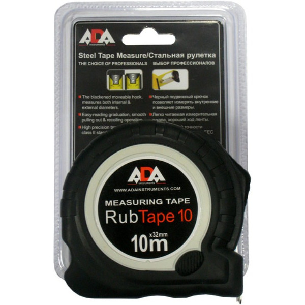 Рулетка ADA INSTRUMENTS RubTape 10 (А00154)