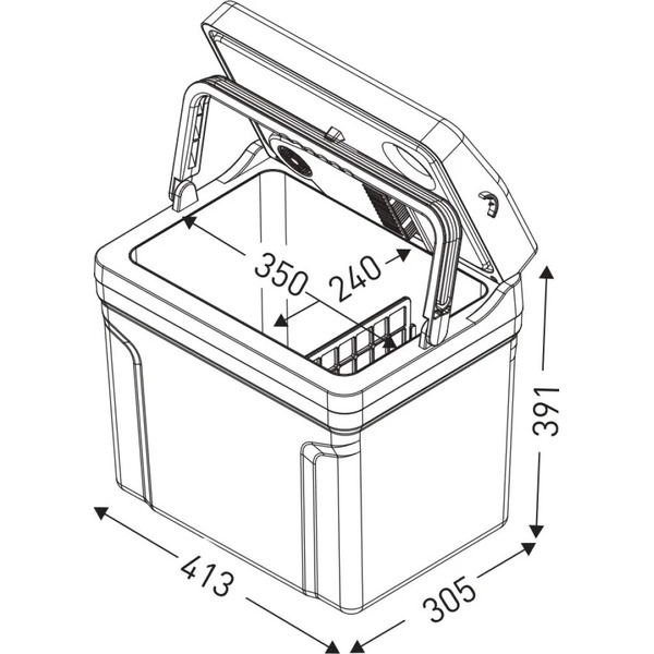 Автохолодильник ZUGEL ZCR251D (синий)