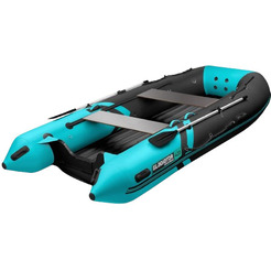 Надувная лодка Gladiator E420S (черно-бирюзовый)