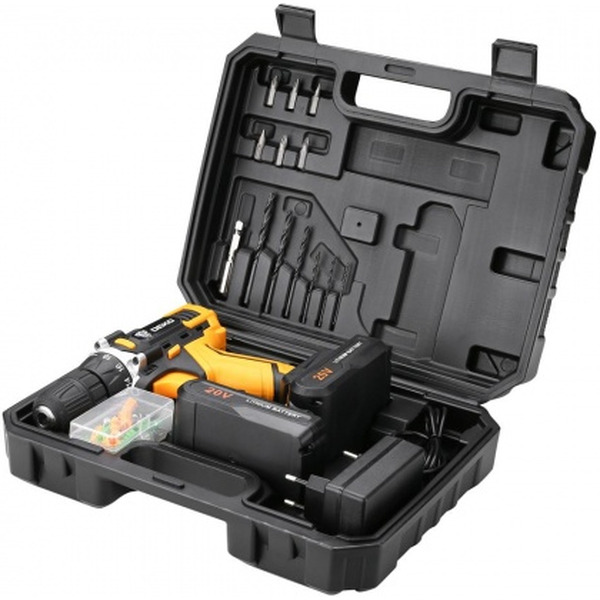 Дрель-шуруповерт Deko DKCD20FU-Li SET 63-2 (063-4093) с 2-мя АКБ