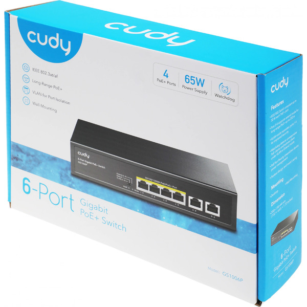 Коммутатор Cudy GS1006P