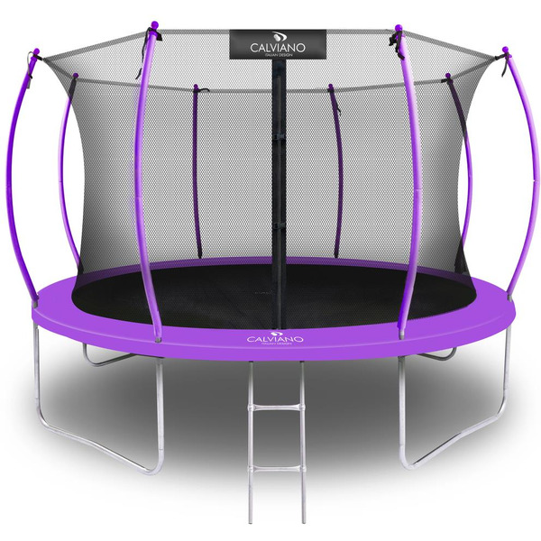 Батут Calviano 374 см - 12ft INSIDE master purple