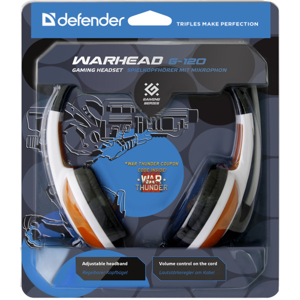 Игровая гарнитура Defender Warhead G-120 красный