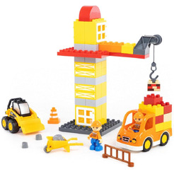 Конструктор Полесье "Макси" - "Строительная фирма" (90 элементов) 77608