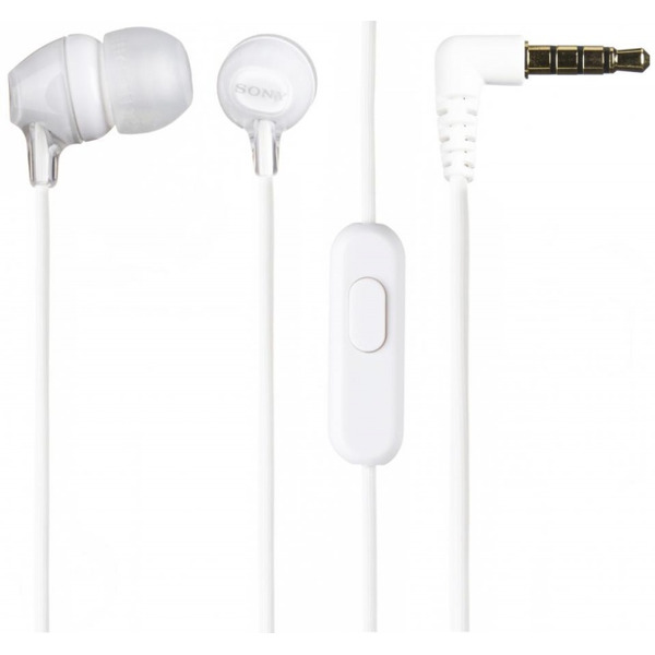 Наушники-гарнитура SONY MDR-EX15AP белый