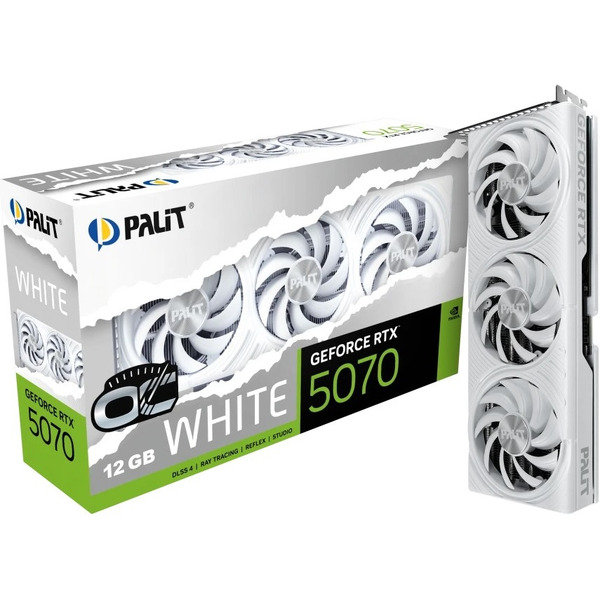 Видеокарта Palit GeForce RTX 5070 White OC NE75070U19K9-GB2050W