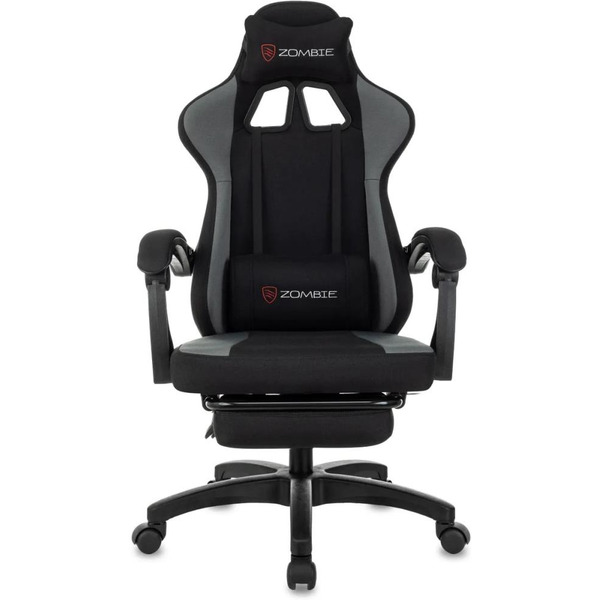 Кресло игровое ZOMBIE Weaver (черный/серый)