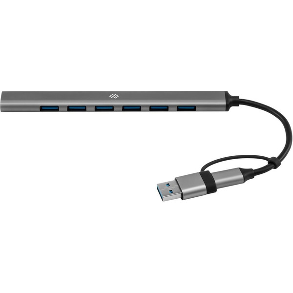 Разветвитель USB-C + USB-A Digma DHUB-7USB-AC-2.0