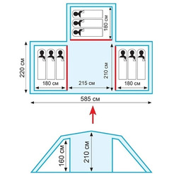 Палатка TRAMP Brest 9 v2 (TTT-084)