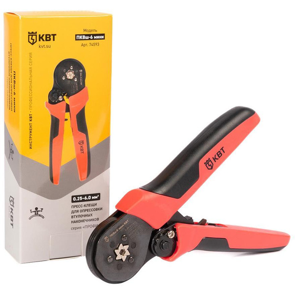 Пресс-клещи КВТ ПРОФИ ПКВш-6 мини 74593