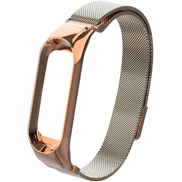 Ремешок Bingo Magnetic для Xiaomi Mi Band 3/4 Розовое золото