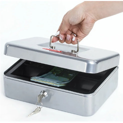 Кэшбокс BRAUBERG Safe 291059 (серебристый)