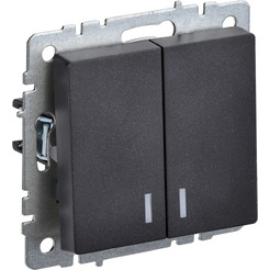 Выключатель IEK Brite ВС10-2-1-БрЧ