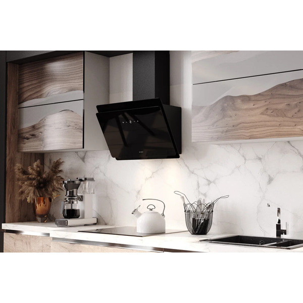 Кухонная вытяжка FABER TOCCO BK 60 черный/черное стекло 330.0702.951