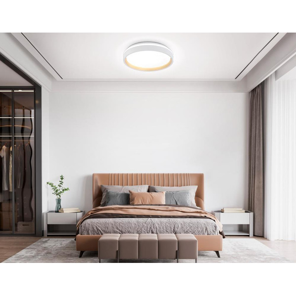 Потолочный светодиодный светильник Ambrella Orbital FZ601 WH/GD (белый/золото)