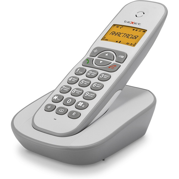 Радиотелефон DECT TEXET TX-D4505A белый/серый