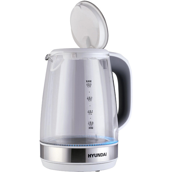 Электрический чайник Hyundai HYK-G8880 (серый/серебристый)