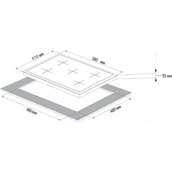 Варочная панель KORTING HG 697 CTN