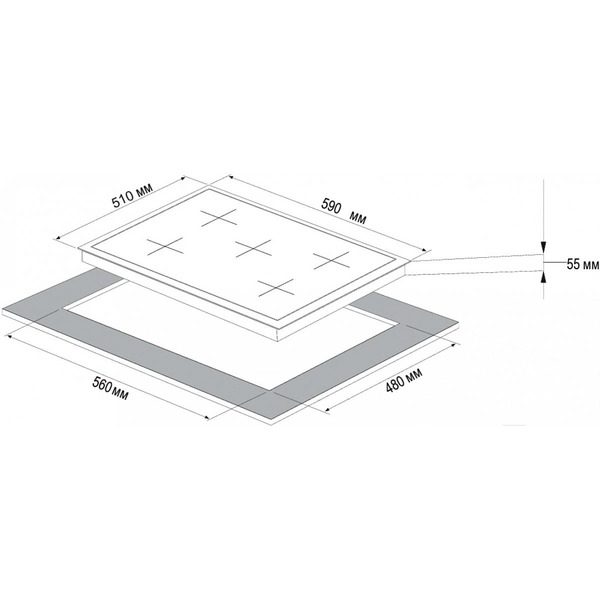 Варочная панель KORTING HG 697 CTN