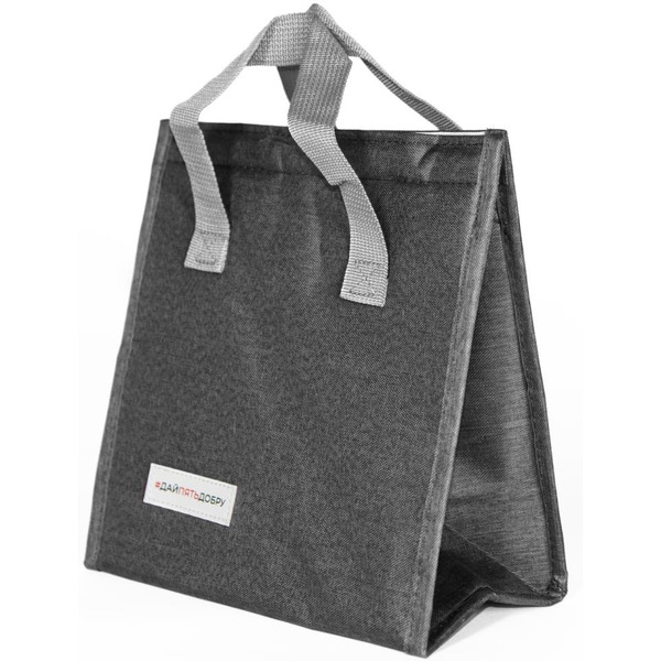 Термосумка 5 ЭЛЕМЕНТ "Дай 5 Добру" серая