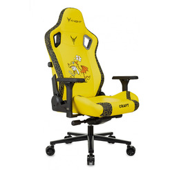Игровое кресло Knight Craft Dragon (желтый экокожа)