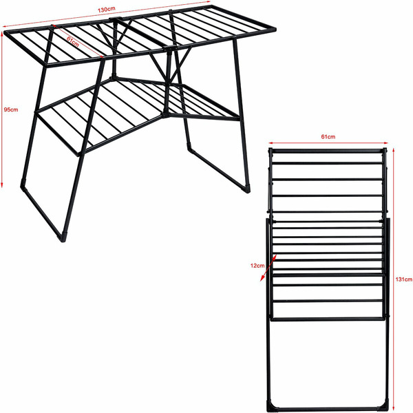 Сушилка для белья Laima Home Quatro Black 700475