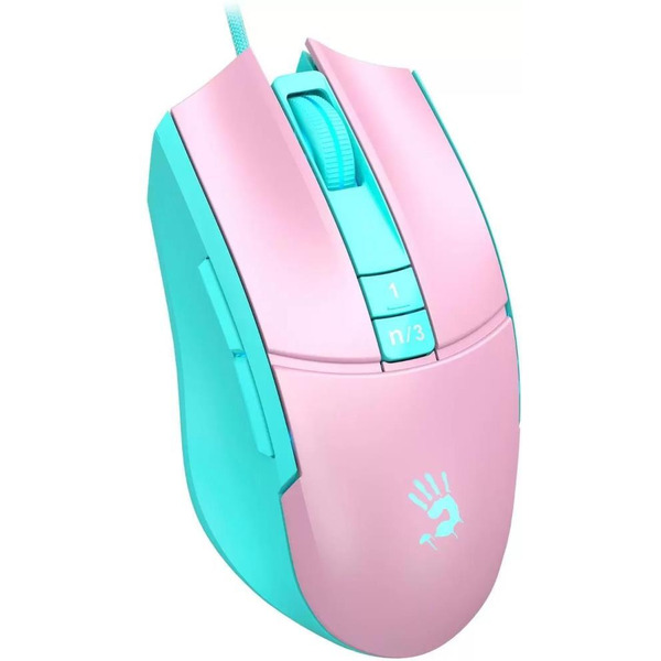 Мышь A4Tech Bloody L65 Max (розовый/голубой)