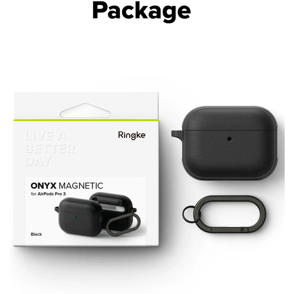 Чехол Ringke Onyx Magnetic для AirPods Pro 3 BLACK
