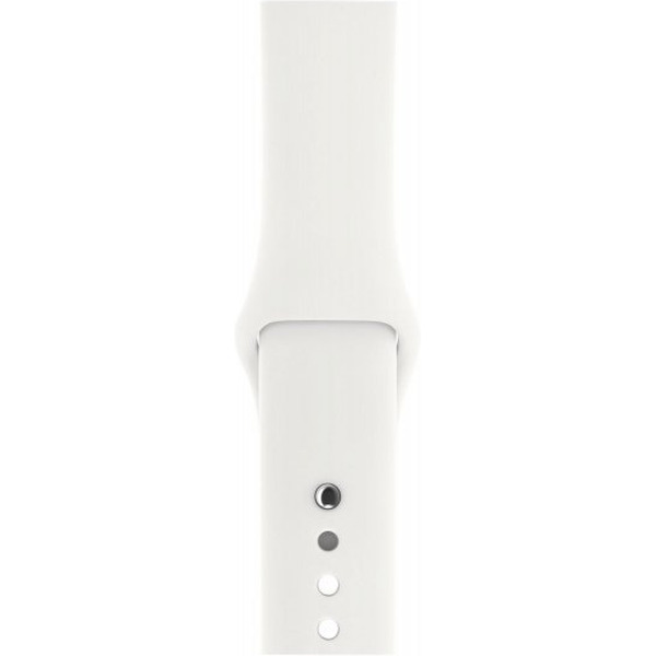 Смарт-часы APPLE Watch Series 3 Silver Aluminium Case with White Sport Band 42mm (MTF22FS/A)