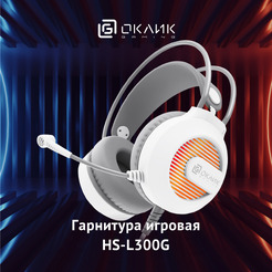 Наушники с микрофоном Oklick HS-L300G (белый)