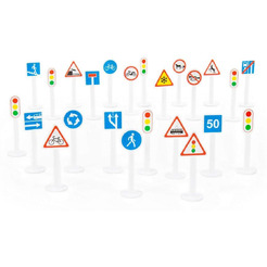 Набор дорожных знаков Полесье №3 (24 элемента) (в пакете) 64219