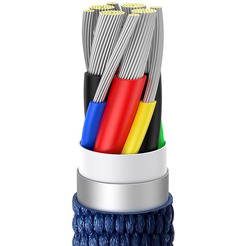 Кабель Baseus Crystal Shine USB Type-C - USB Type-C CAJY000703 (2 м , синий)