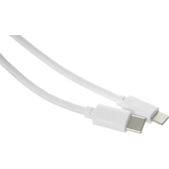 Кабель Buro USB Type-C Lightning PD18W (1 м, белый)