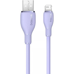 Кабель Baseus Pudding Series Fast Charging Cable 2.4A USB Type-A - Lightning (2 м, фиолетовый)