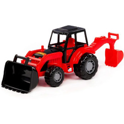 Экскаватор Полесье Мастер 24439 (красный/черный)