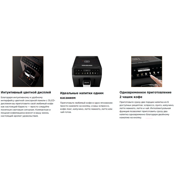 Эспрессо кофемашина Krups Evidence Plus EA894810