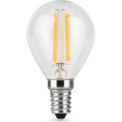 Лампа Gauss LED Filament Globe 5W E14 4100K 105801205