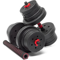 Набор композитных гантелей AMETIST 24 кг (с соединительным грифом)